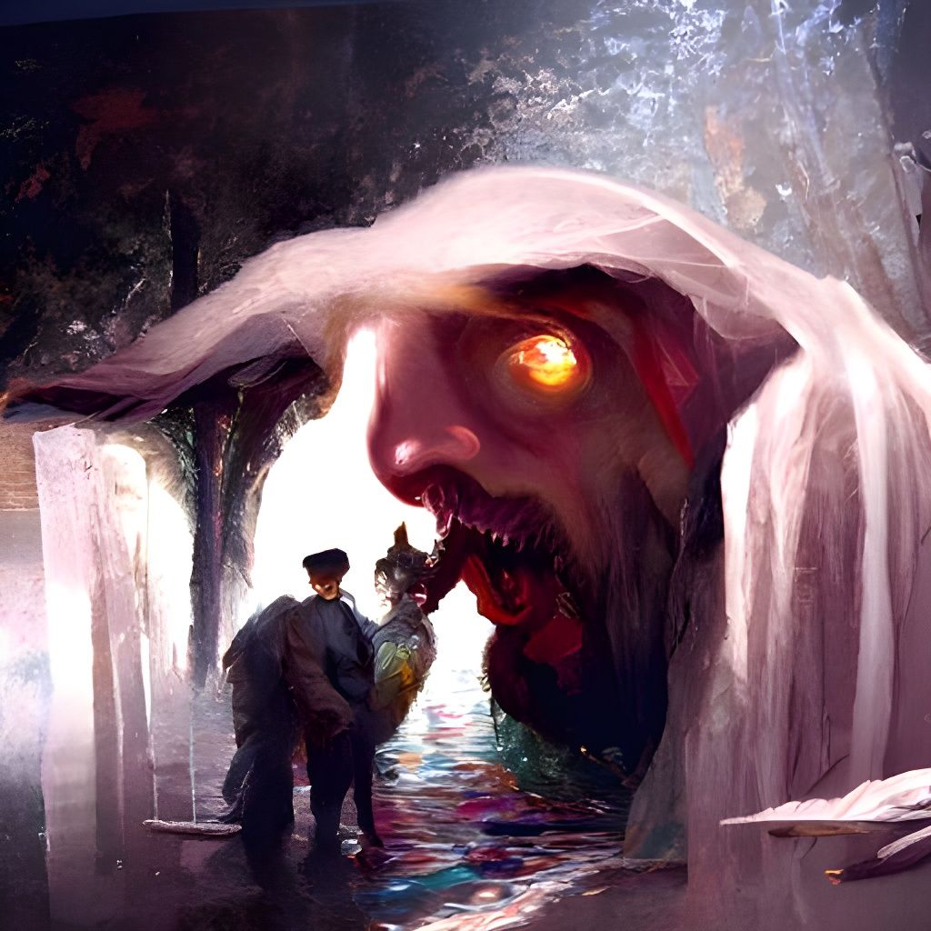 Creepy Horror Painting: The Most Dangerous Game