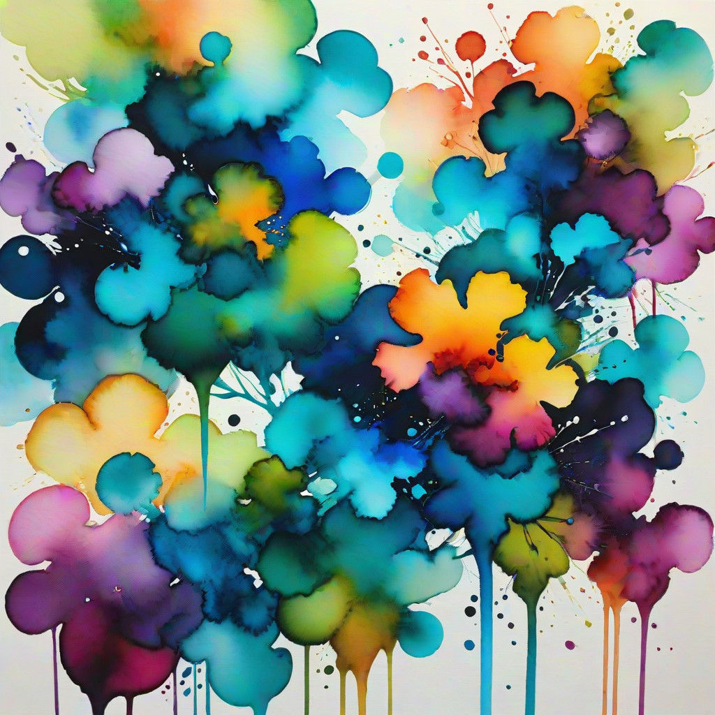 Dreamy Watercolor Visions in Vibrant Ink