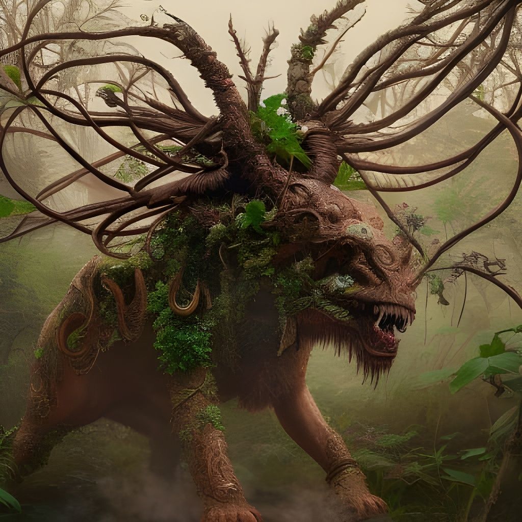 Majestic Asian Earth Elemental Portrait in 8K