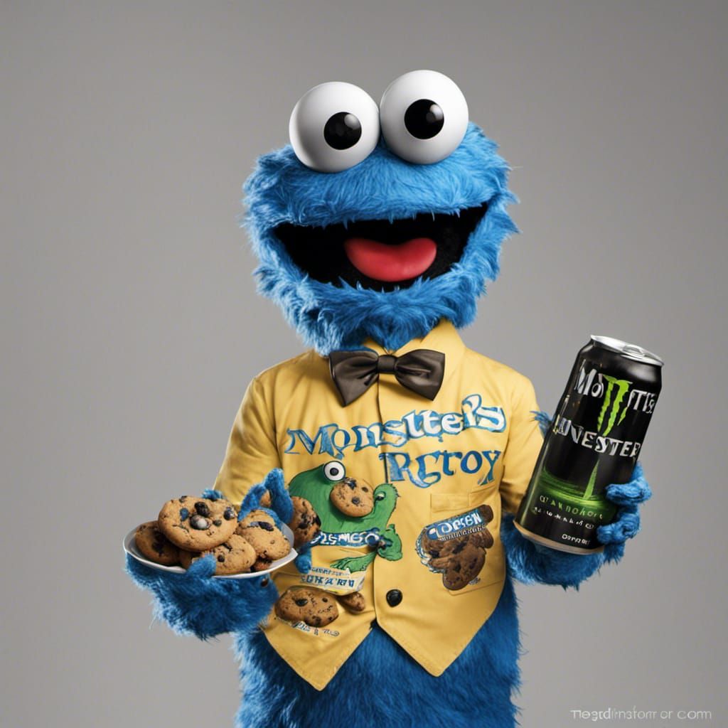 Cookie Monster's Monster Energy Drink Obsession