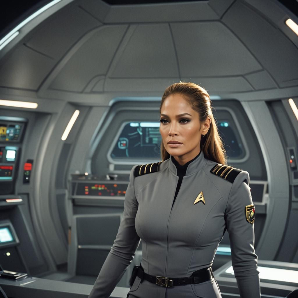 Star Trek: Deep Space 12 starring Jennifer Lopez as Commander Rose Perreira (series)