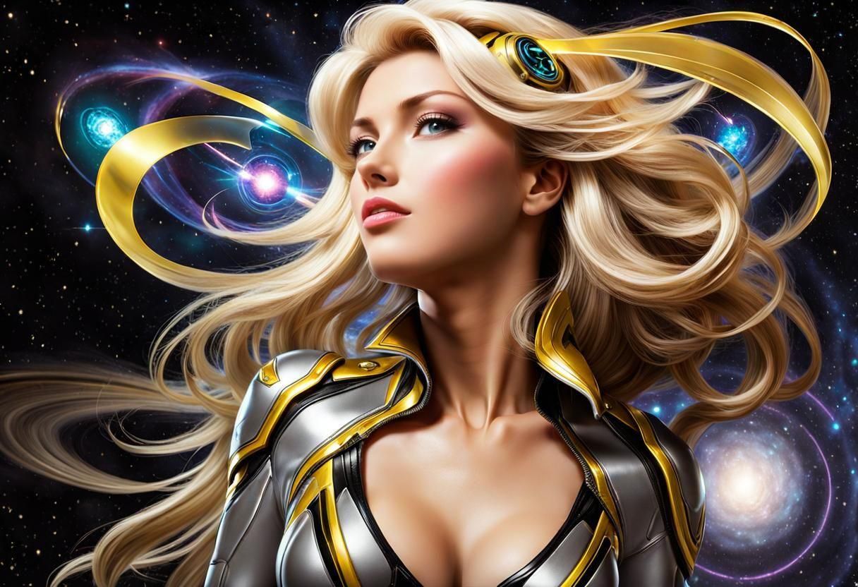 Futuristic AI Eve Inspired by Stellar Blade