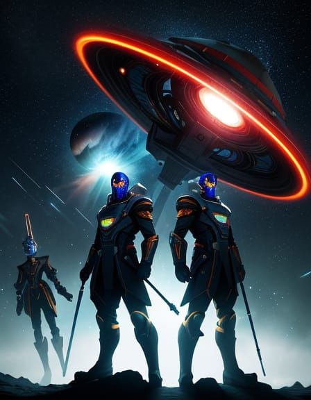 Space Wizards in Epic Space Battle