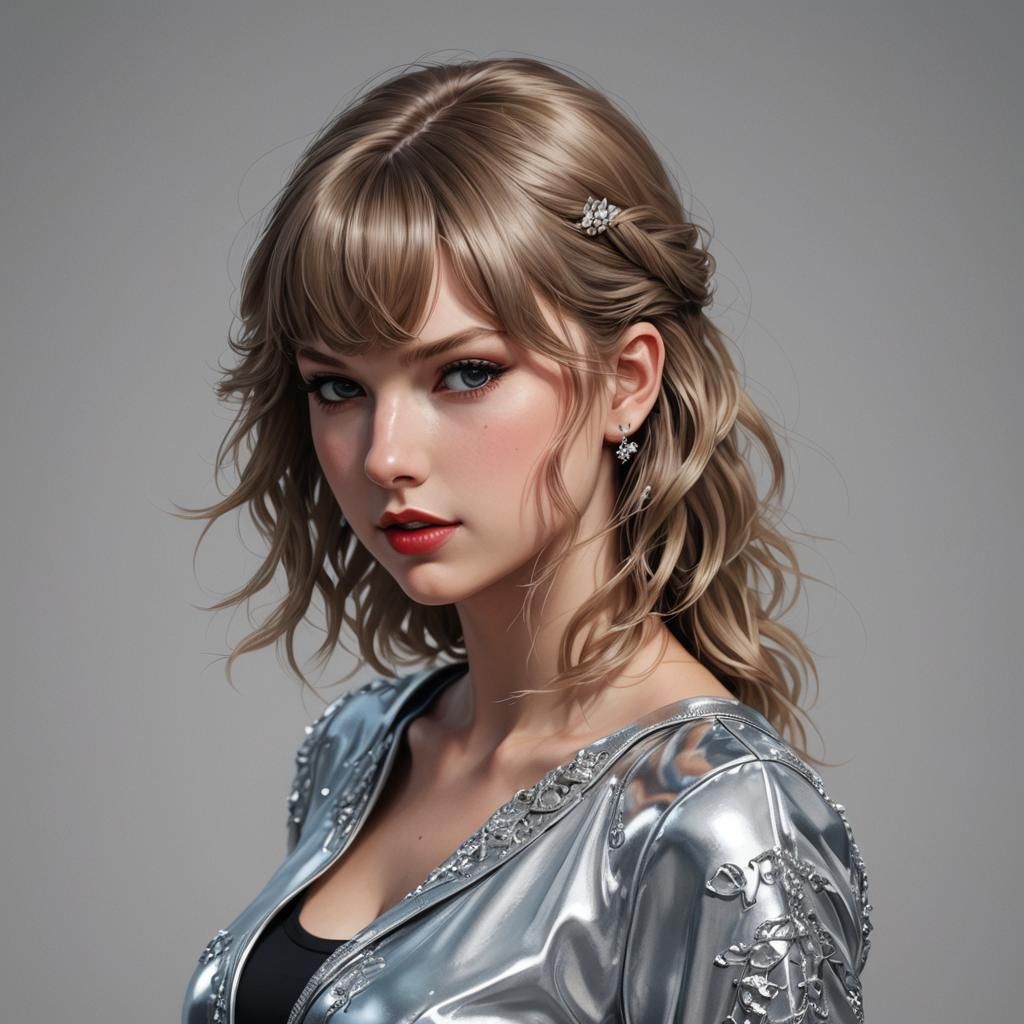 Taylor Swift in Detailed 3D Anime Art