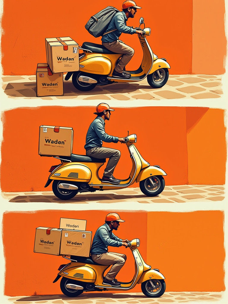 Package Delivery on Cobblestone Street