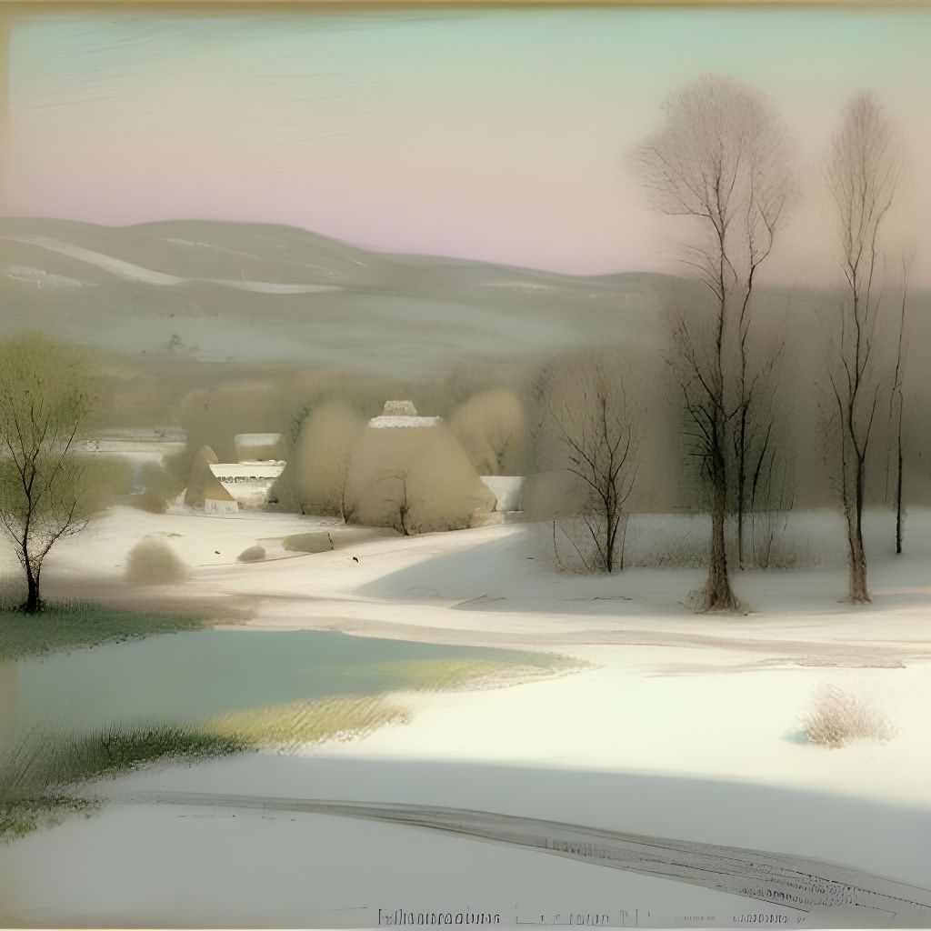 Pastel Colored Idyll Inspired by Classical Art