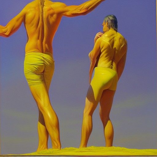 James Gurney Style Oil Painting of Solar Plexus