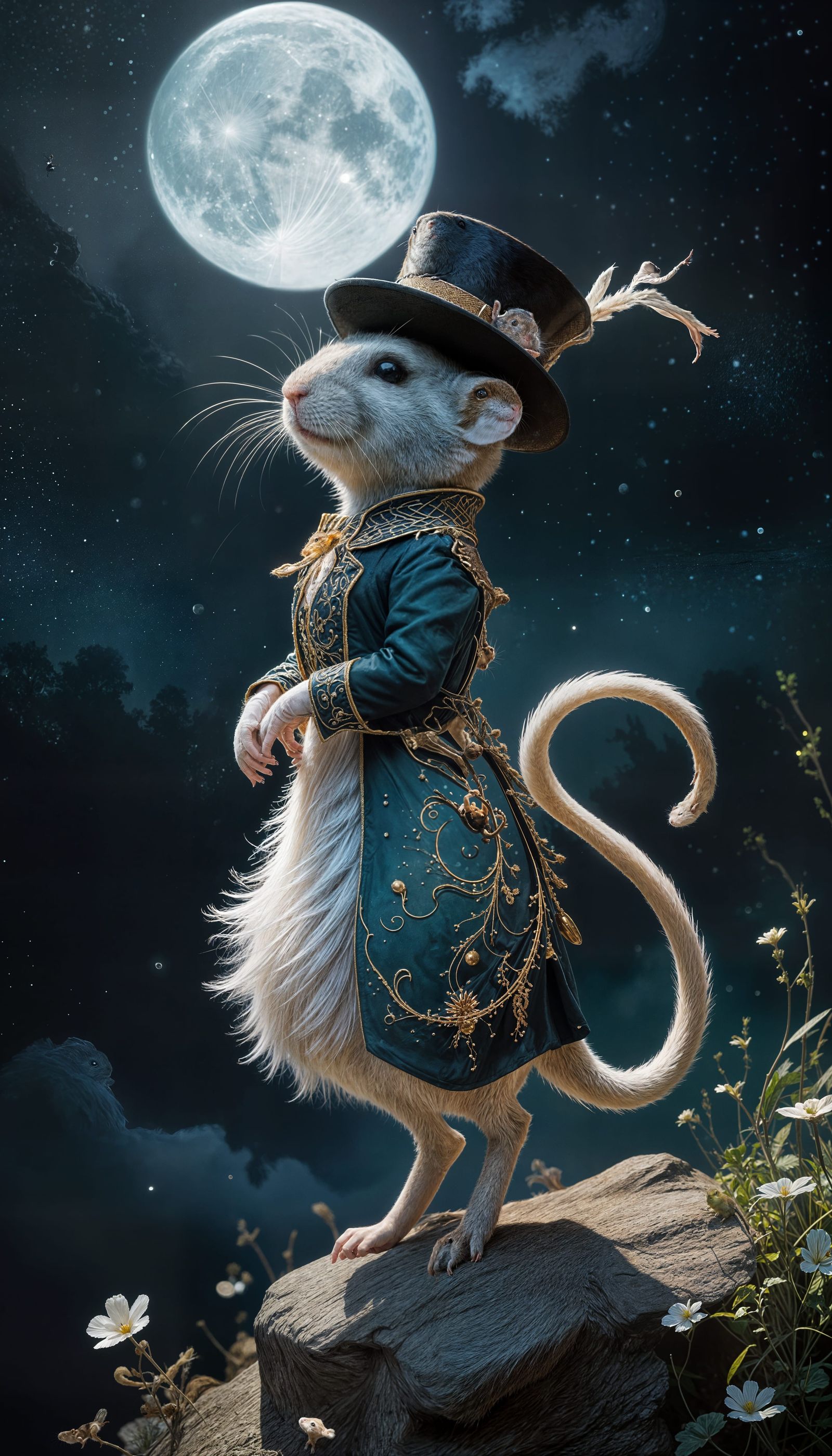 Gerbil's Moonlit Thriller Dance: High-Contrast Dye-Transfer ...