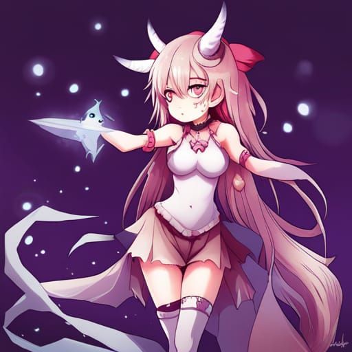 Anime Ghost Shark Demon Princess