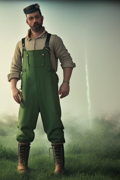 Steampunk Mechanic in 1950s USSR: Cinematic Concept Art