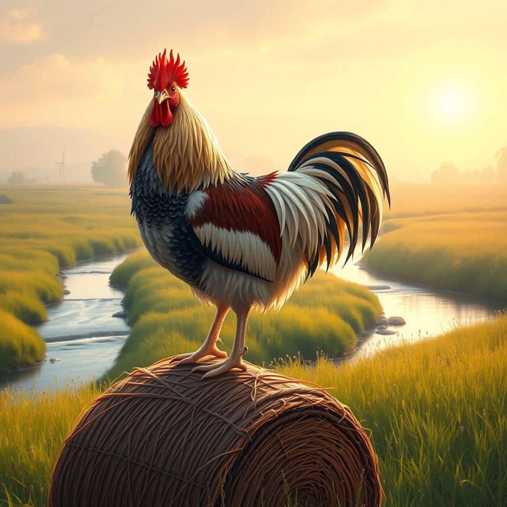 Elegant Hungarian Eagle in Impressionist Style