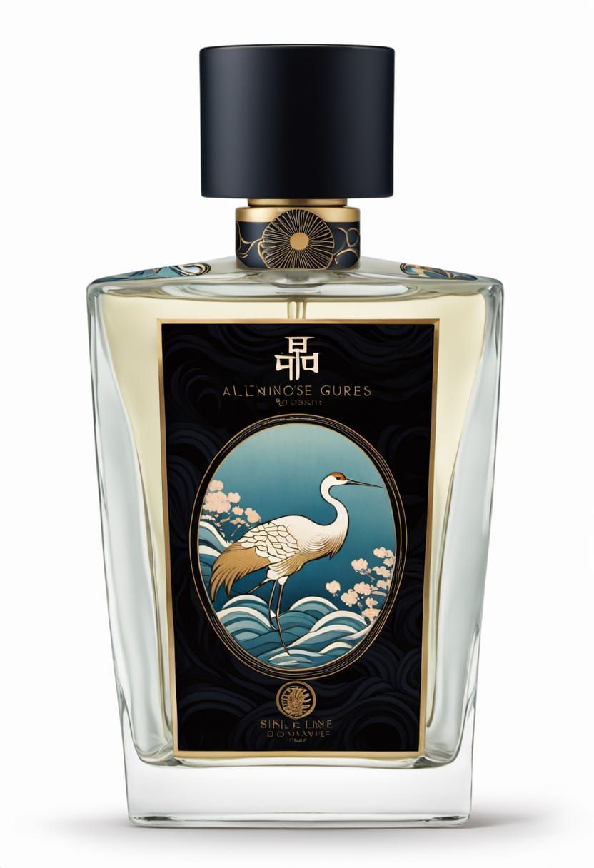 Zoologist Crane (Grus grus) Perfume Bottle