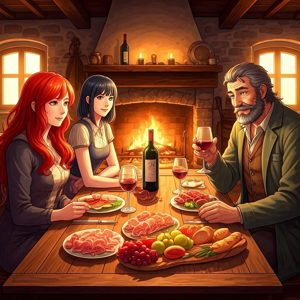 Cozy Italian Night with Friends and Wine