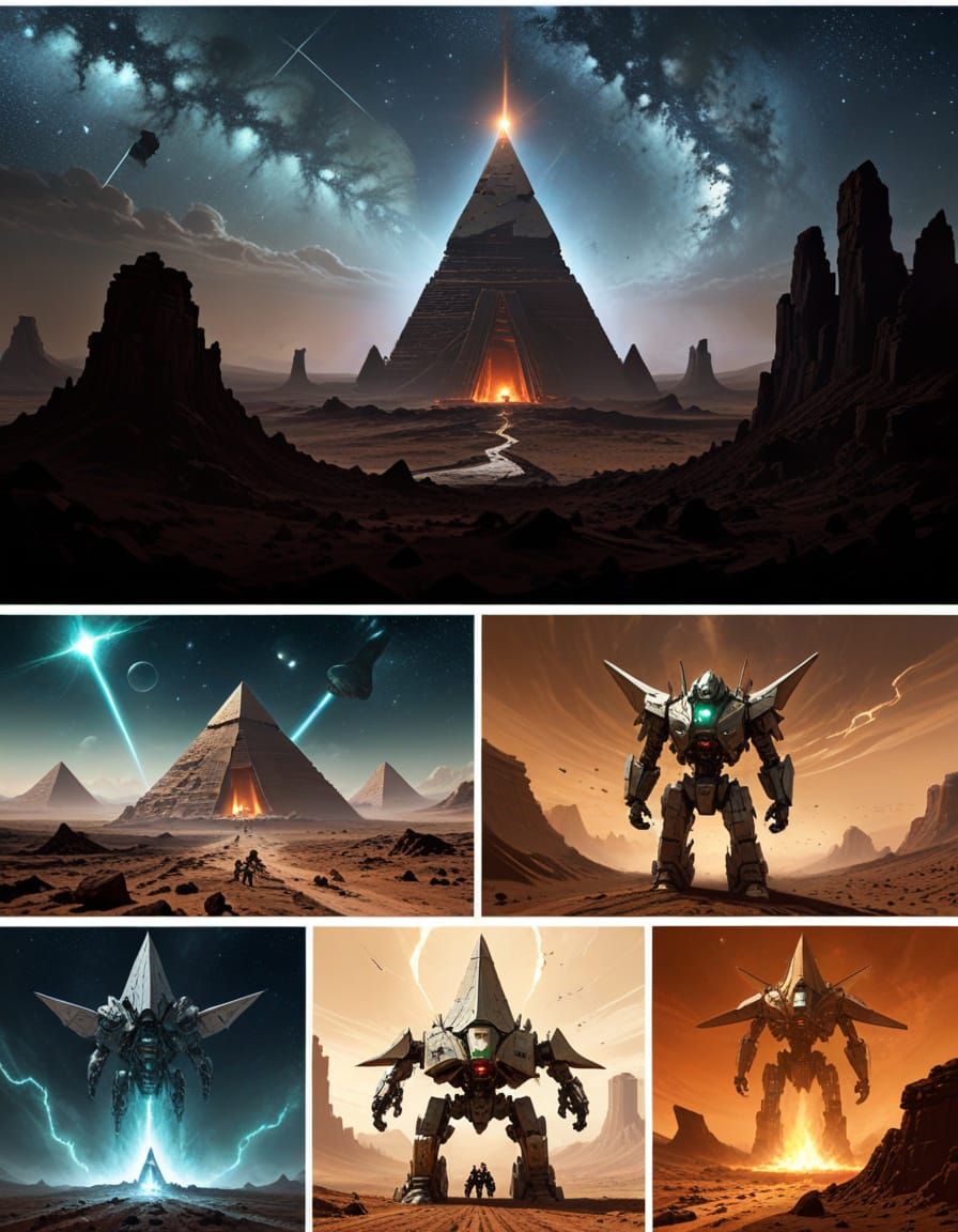 Giant Robot Awakens Beneath Mars' Cydonian Soil