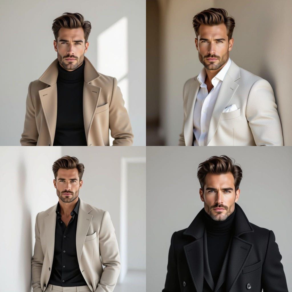 Man in Modern Outfit: Professional Fashion Catalog Photo