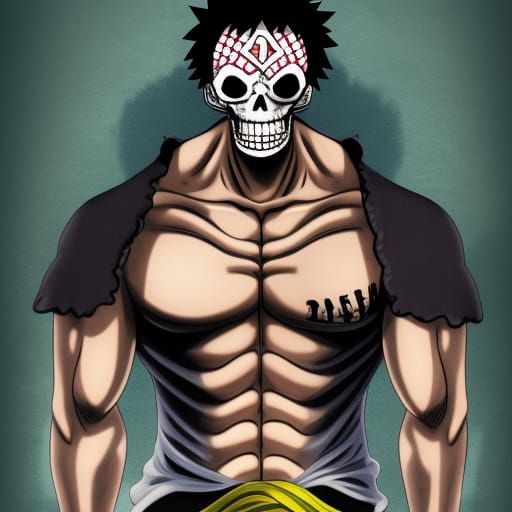 One Piece Straw Hat Jolly Roger Anime Art