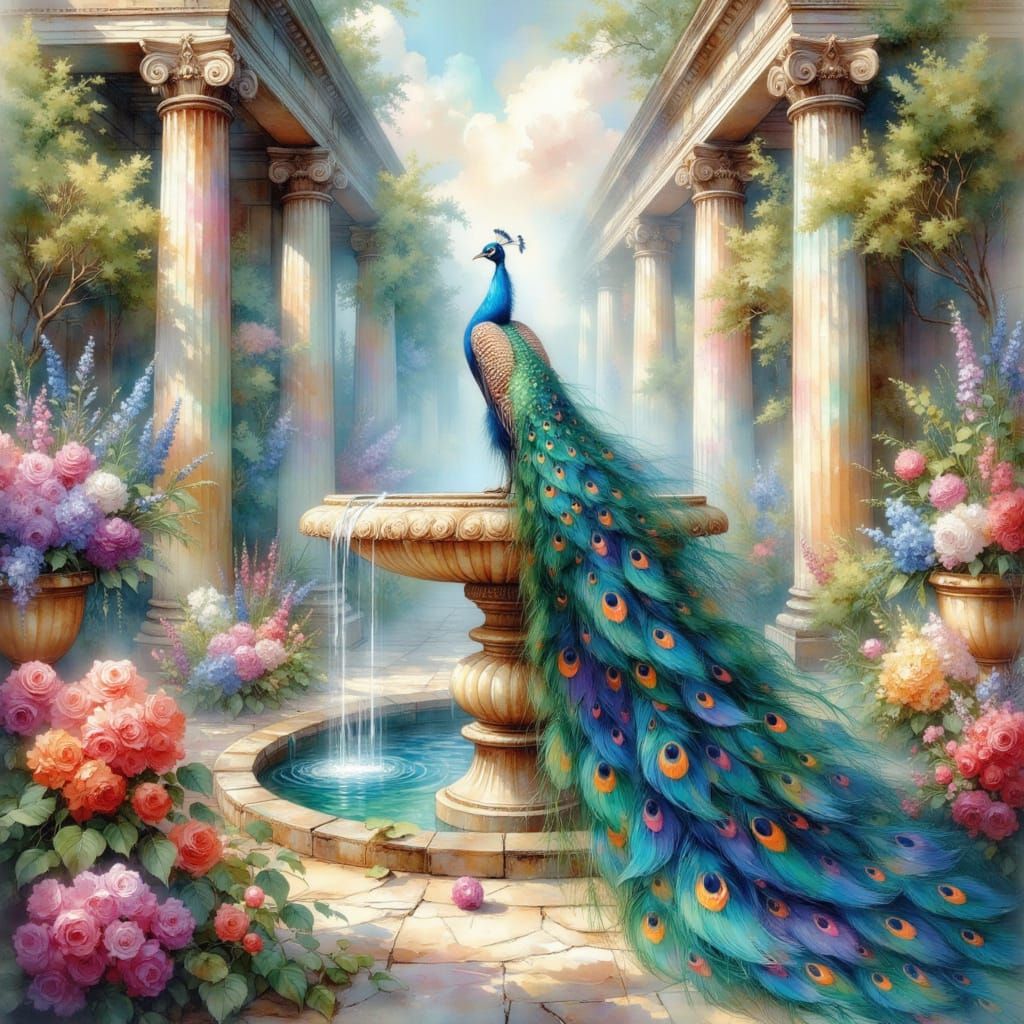 <lora:Earth and impression:1.0> <lora:Ethereal Impressions:1.0> <lora:Cozy Pastel:1.0> <lora:Ink Wash Paint:1.0> A majes...