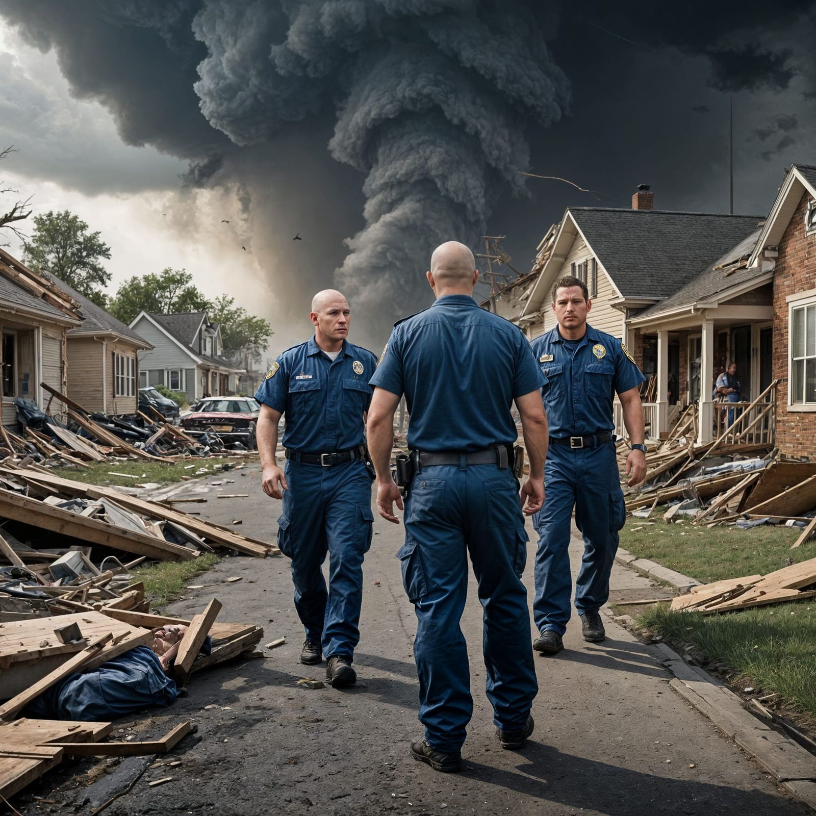 Rescue in the Eye of the Storm: Photorealistic EMT Heroics