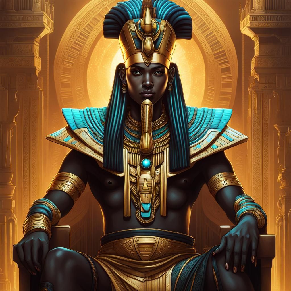 Osiris as Cyberpunk Character: Hyperrealistic Concept Art