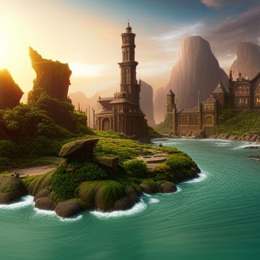 Detailed Matte Painting of a Pickle