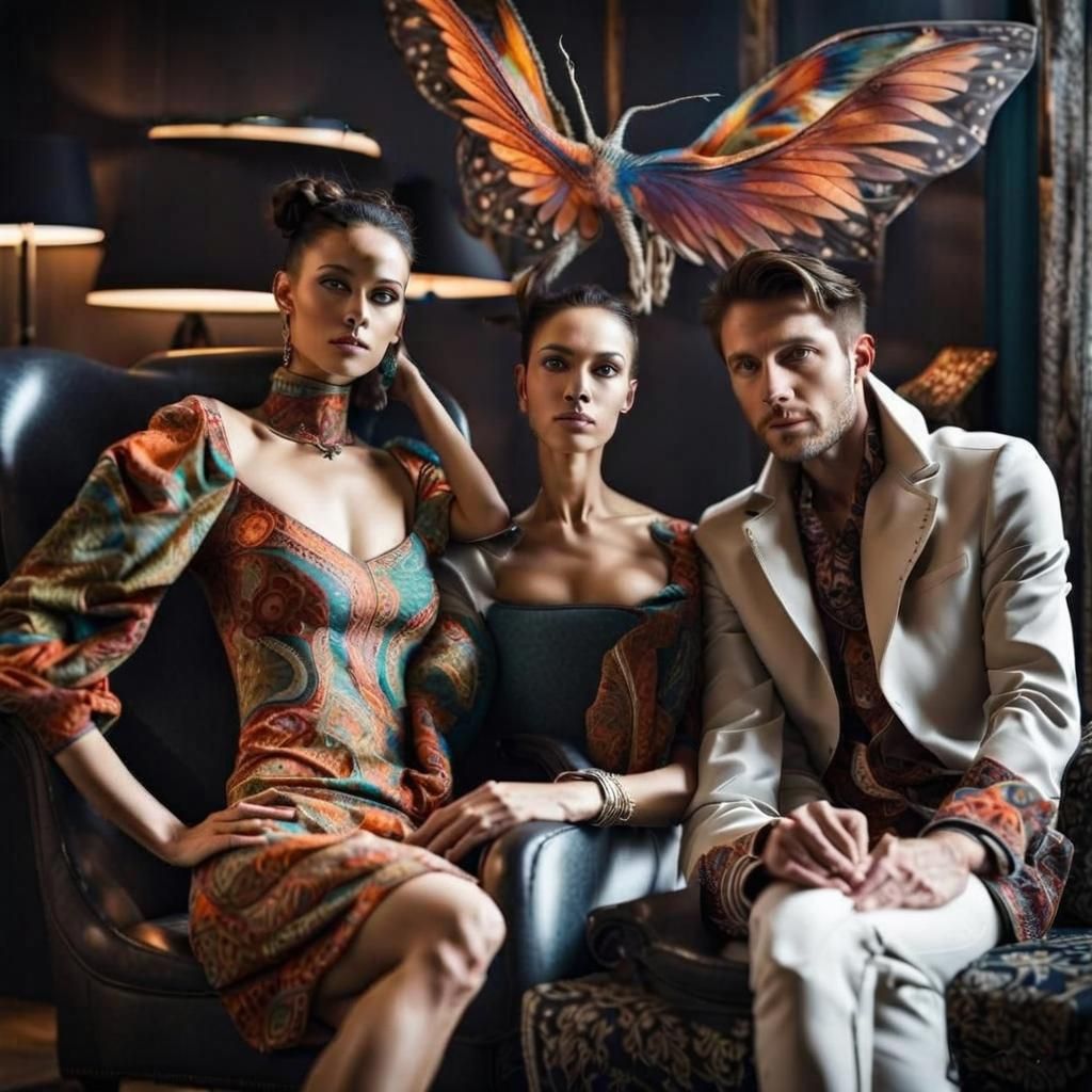 Surreal Alien Restaurant Celebration in Magical Realism