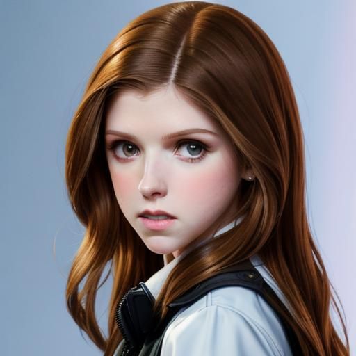 Anna Kendrick Portrait Generated by AI