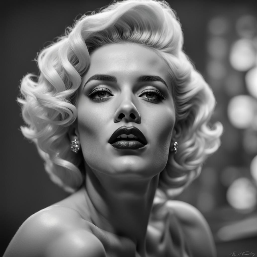 Halsey Channels Marilyn Monroe in Hyperrealistic Portrait