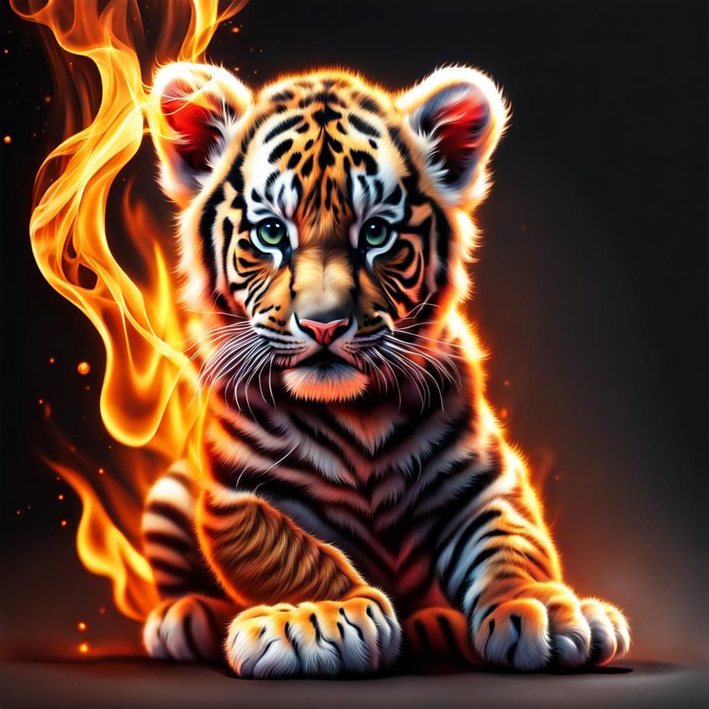 fire baby tiger cub