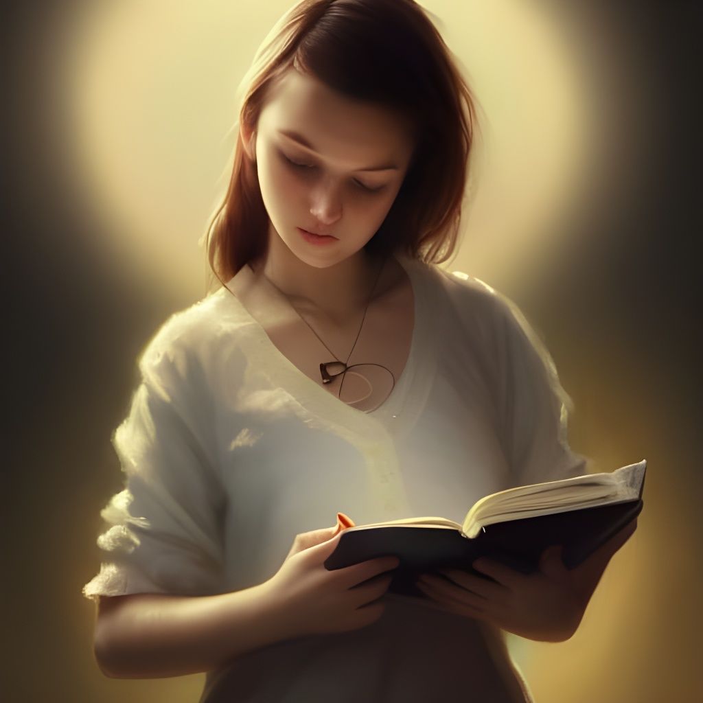 Girl Checks Teddy Bear Heart Rate: Detailed Portrait