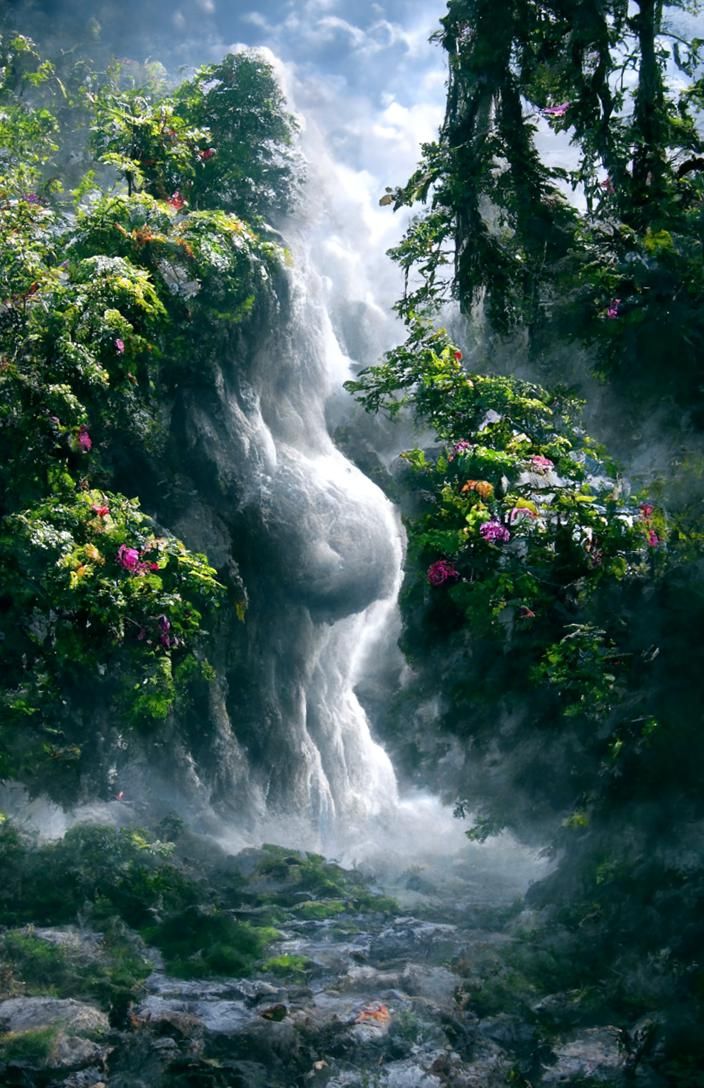 Mother Nature Landscape in Kinkade Style, 8K