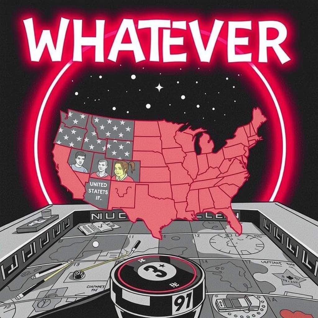 Sarcastic American Landscape in a Graffiti Art Style