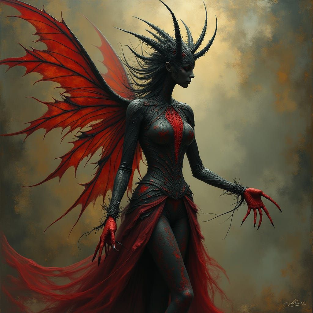 Dark Fae in Avant Garde Style