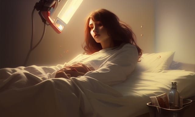 Majestic Nurse Portrait in Hyperdetailed Digital Art