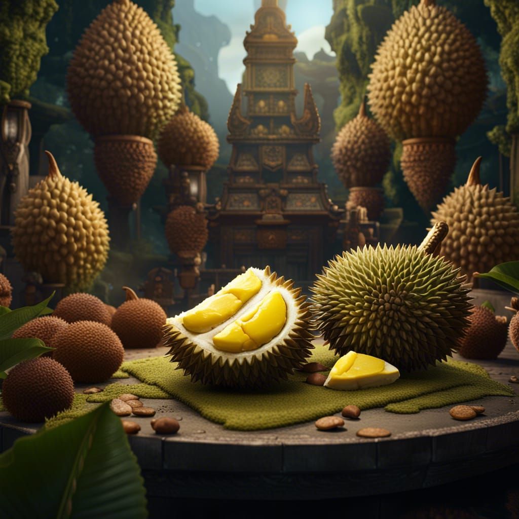 Durian Cakes: Detailed Matte Painting in Unreal Engine