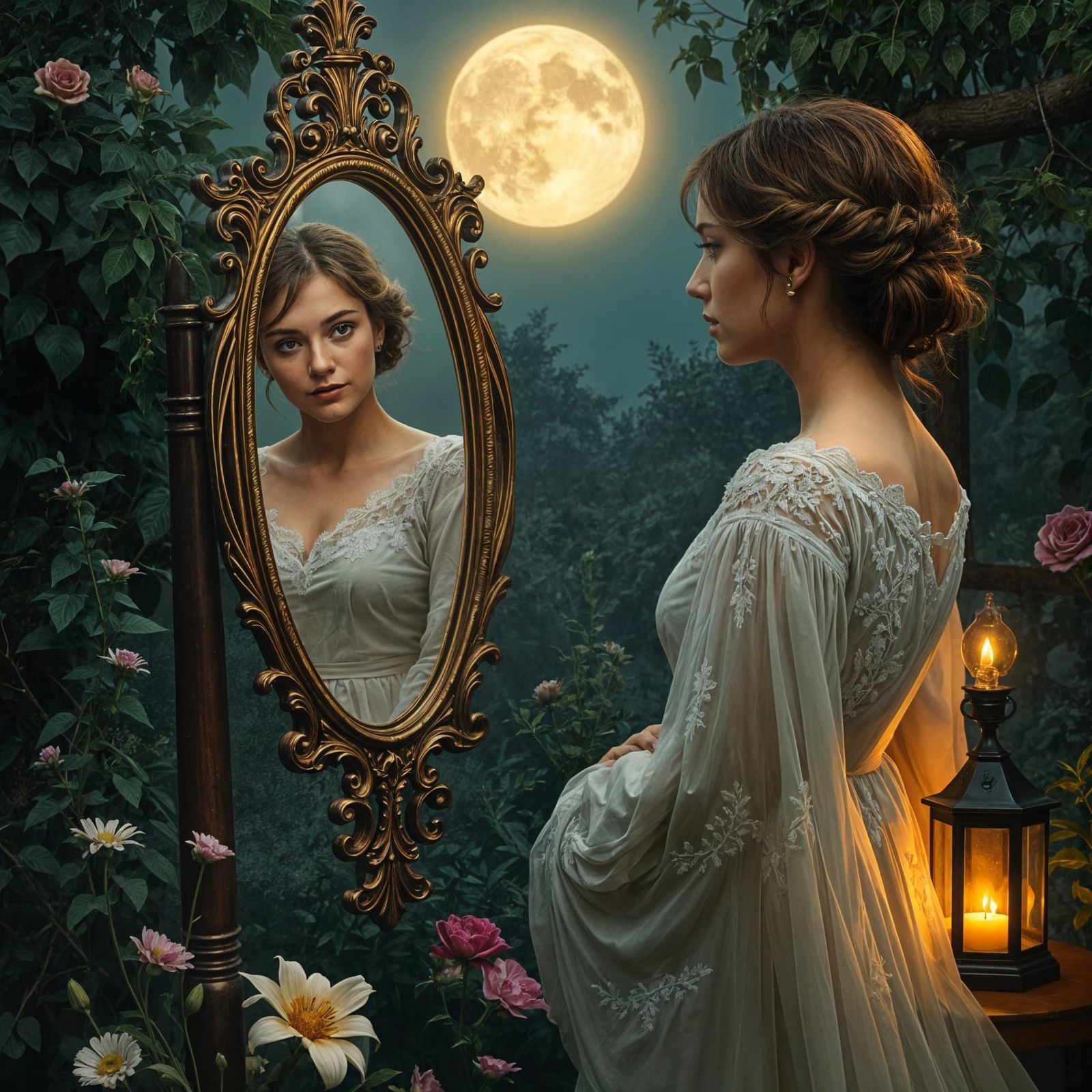 Soulful Reflection in Whispers of Self Reflection