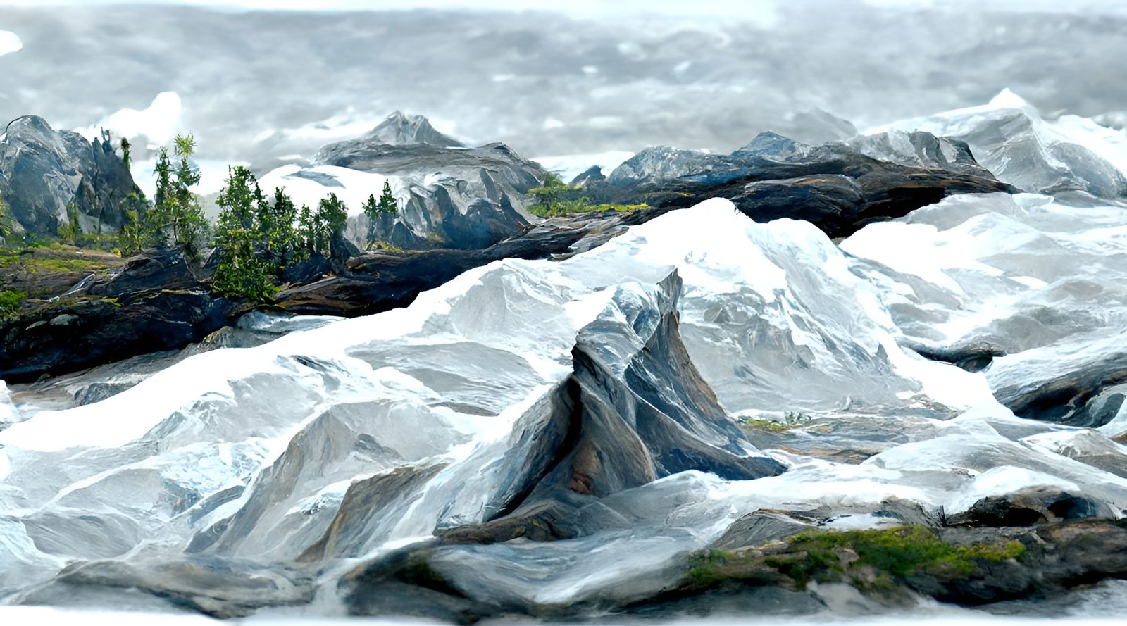 Stunning Glacier Landscape Photography in 16K