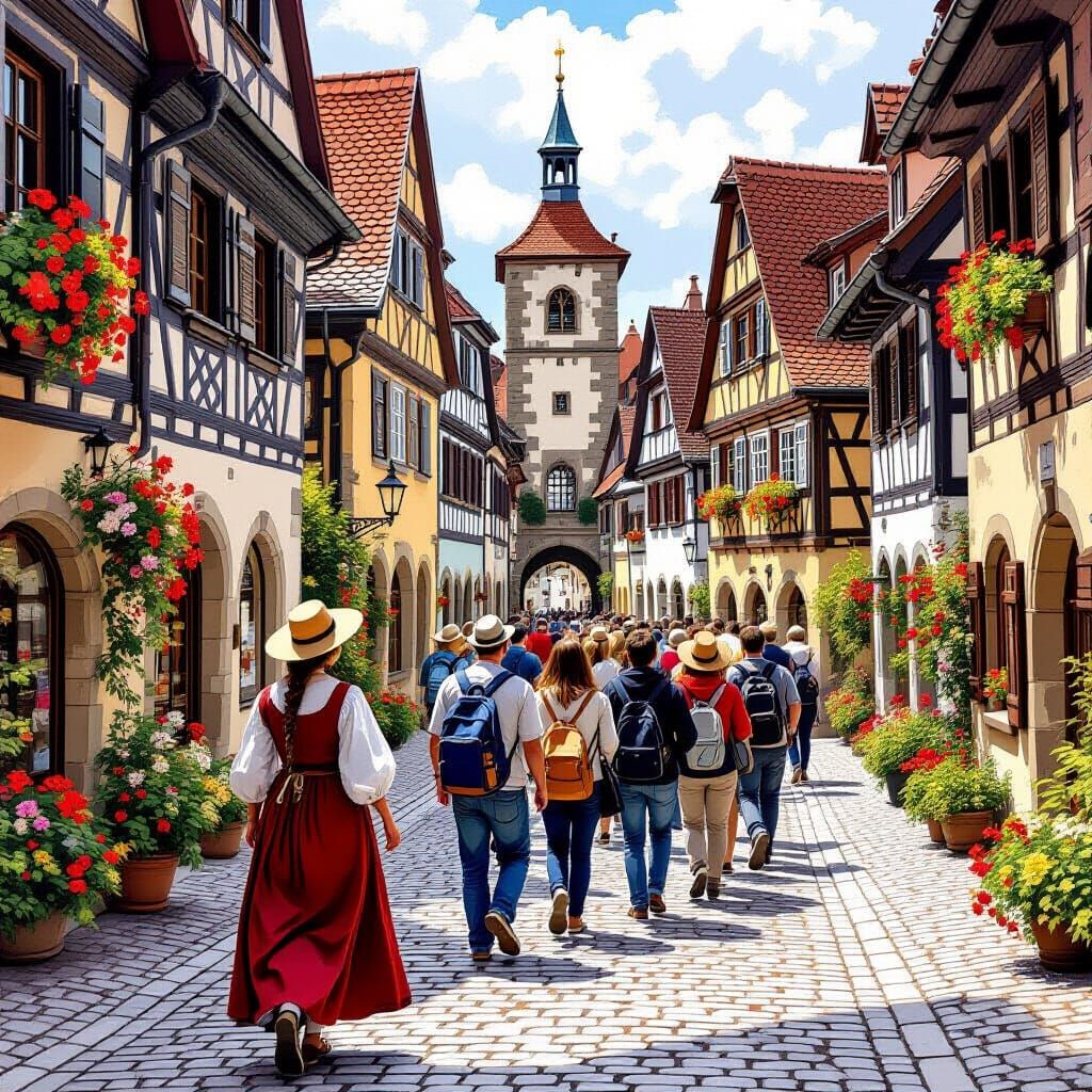 Charming Medieval Tour in Rothenburg, Germany
