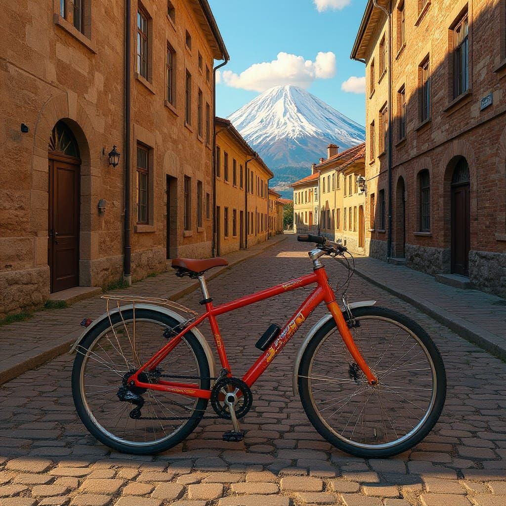 Bike in Old Town, Year 1500