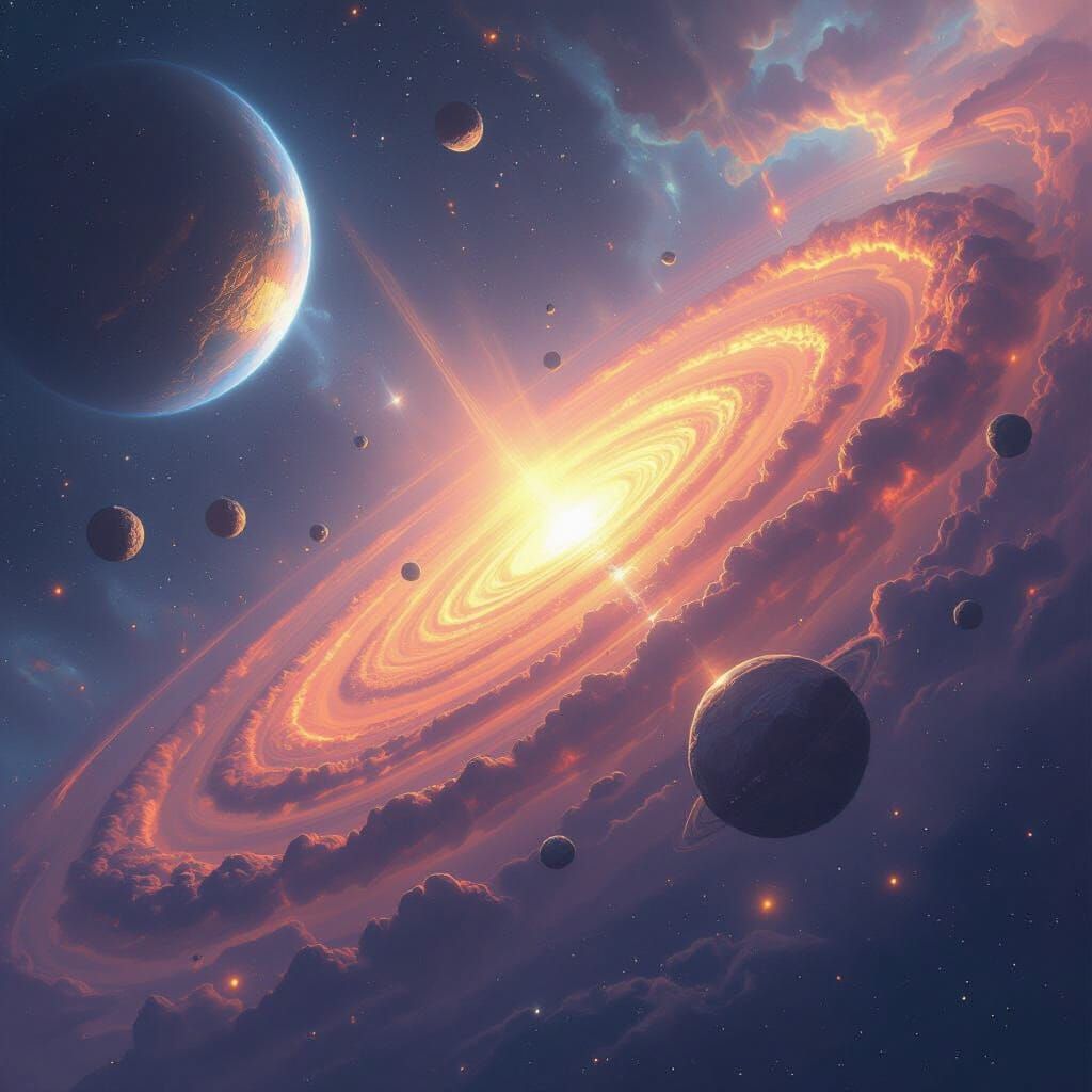 Planetesimals Coalescing in a Swirling Protoplanetary Disc