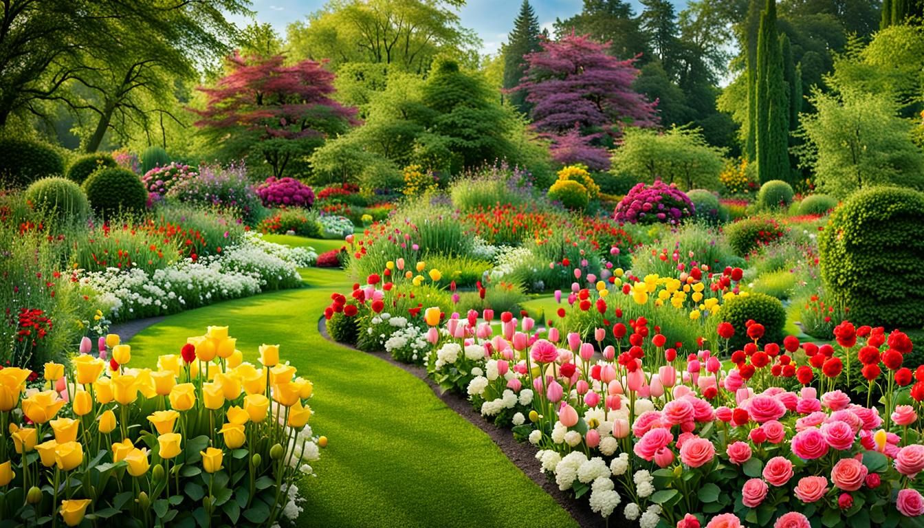 Boundless Floral Landscape Extends to the Horizon