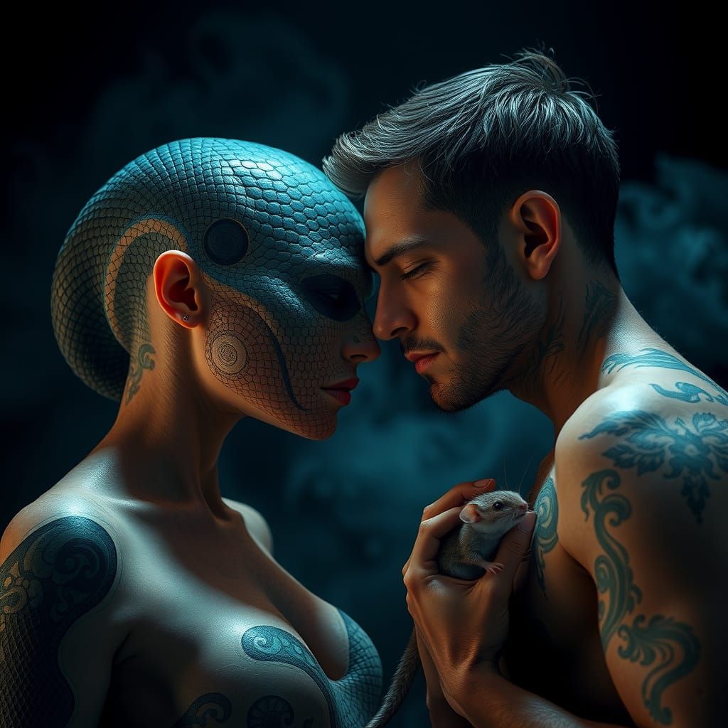 Woman to Snake and Man to Mouse Transformation