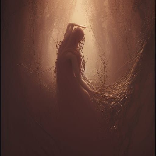 Woman Turns Into Tree: Gothic Surrealism in Unreal Engine