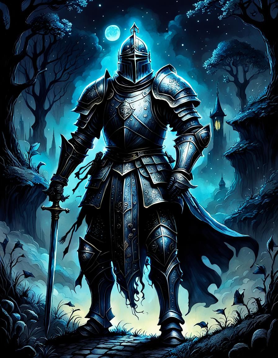 Storybook Illustration: The real dark onight