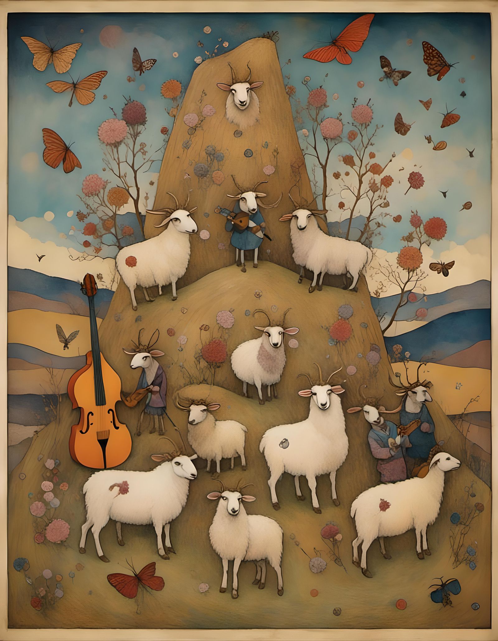 Sheep Hard Rock Band on Hay Stage