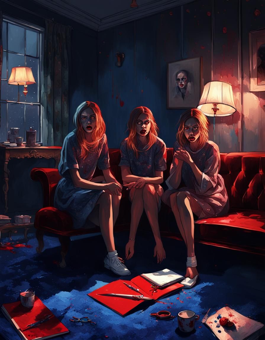 Eerie Babydoll Portrait in Hyperrealistic Concept Art