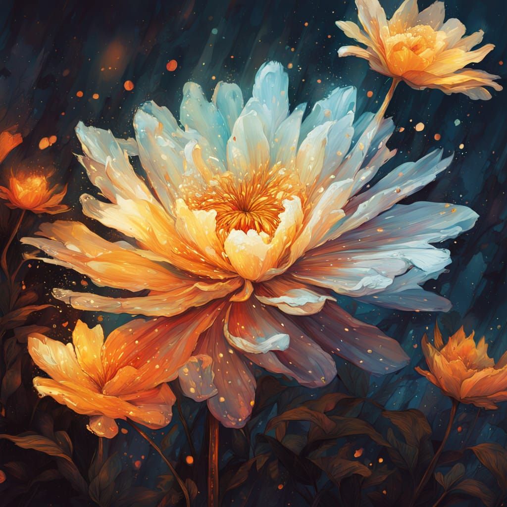 Golden Flower in Ethereal Light