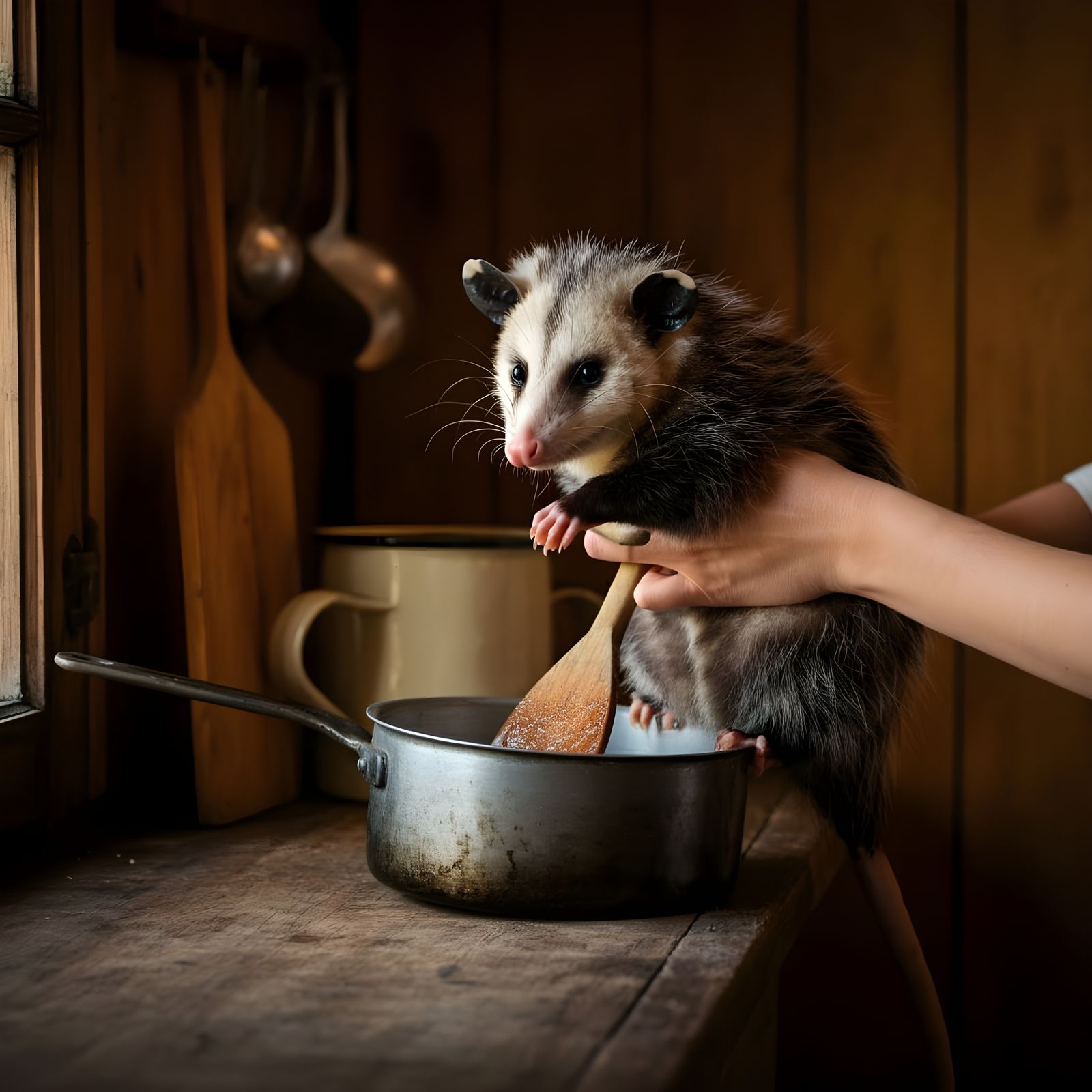 Handheld Opossum Cleaning Tool