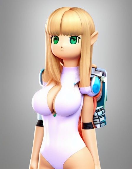 Zero Suit Zelda From Anime Crossing