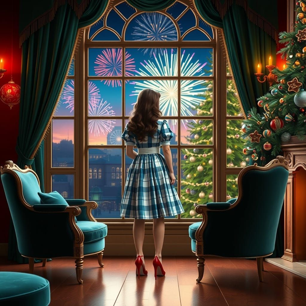 Dorothy in Opulent Winter Wonderland