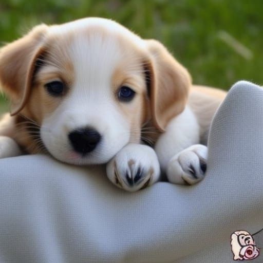 Stylized AI Image of a Puppy